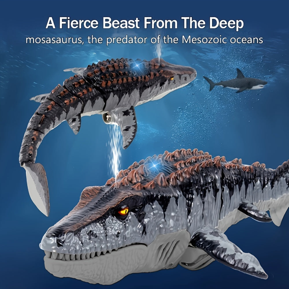 AquaPredator™ - Tiburón Dinosaurio Teledirigido para Piscina