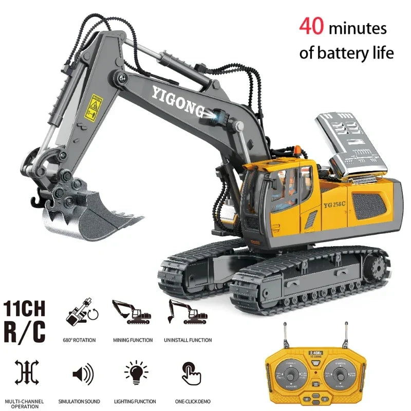 MegaDig 1:20™ - Excavadora de Obras Teledirigida