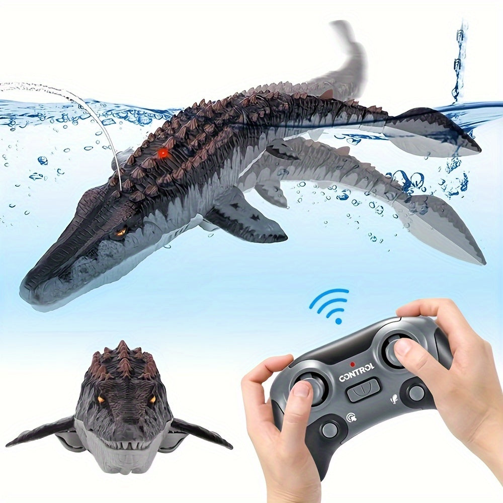 AquaPredator™ - Tiburón Dinosaurio Teledirigido para Piscina